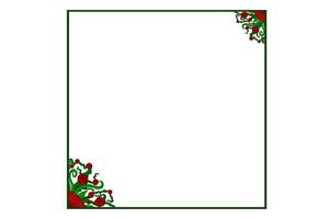 Flora and Rose Ornament Frame Border Vector For Decoration Design