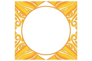 Golden Ornament Frame Border Vector Design For Decoration Element