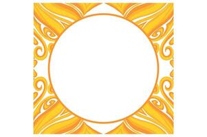 Golden Ornament Frame Border Vector Design For Decoration Element