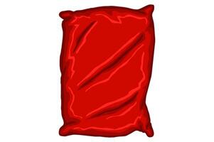 A Red Pillow Vector