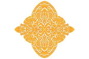 Golden Ornament Frame Border Vector Design For Decoration Element