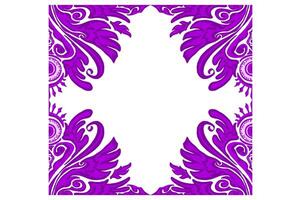 Purple Eye Ball Monster Ornament Frame Border Vector For Decoration Design