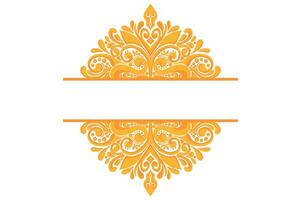 Golden Ornament Frame Border Vector Design For Decoration Element