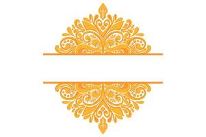 Golden Ornament Frame Border Vector Design For Decoration Element