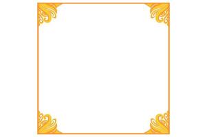 Golden Ornament Frame Border Vector Design For Decoration Element
