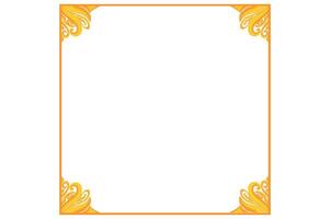 Golden Ornament Frame Border Vector Design For Decoration Element