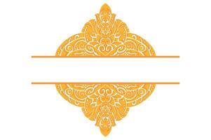 Golden Ornament Frame Border Vector Design For Decoration Element