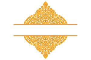 Golden Ornament Frame Border Vector Design For Decoration Element