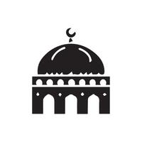 mosque silhouette  vector Ramadhan kareem