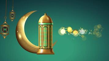 Ramadã Mubarak fundo v3 video