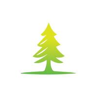 Tree icon concept of a stylized tree with leaves,  vector illustration