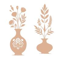 Wild flowers vector . herbaceous flowering plants, blooming flowers, subshrubs isolated on white background. Hand drawn.