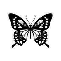 Butterfly silhouette icon. Vector Illustrations.