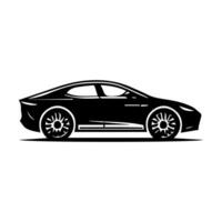 silhouette cars and on the road vehicle icon in isolated background, create by vector. vector