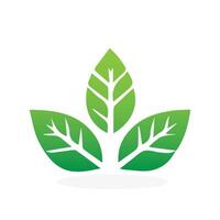 Green Leaf Icon Vector Illustrations. Landscape design, garden, Plant, nature and ecology vector logo. Ecology Happy life Logotype concept icon. Vector illustration, Graphic Design Free Vector