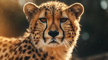 Cheetah. Generative AI photo