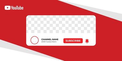 Youtube Profile Icon Interface. Subscribe Button. Channel Name. vector