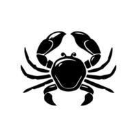 Crab silhouette. Logo. Isolated crab on white background vector