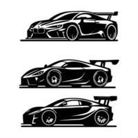 silhouette cars and on the road vehicle icon in isolated background, create by vector. vector