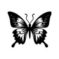 mariposa silueta icono. vector ilustraciones.