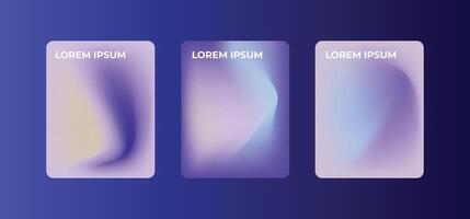 Modern abstract covers set. Cool gradient shapes composition. vector