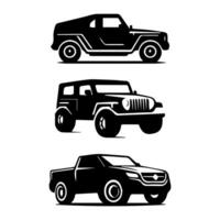 silhouette cars and on the road vehicle icon in isolated background, create by vector. vector