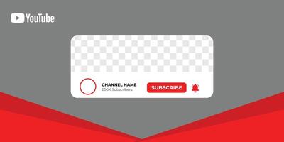 Youtube Profile Icon Interface. Subscribe Button. Channel Name. vector