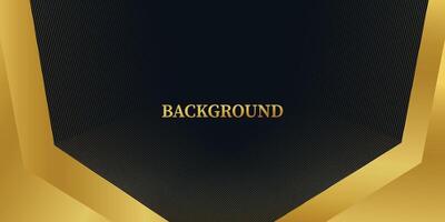 black and gold  background. Vector horizontal template for digital lux business banner, contemporary formal invitation, luxury voucher, prestigious gift certificate