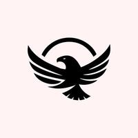 águila logo vector animal diseño