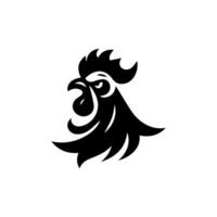 pollo gallo mascota logo silueta versión vector