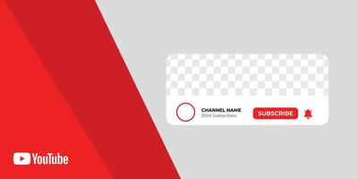 Youtube Profile Icon Interface. Subscribe Button. Channel Name. vector