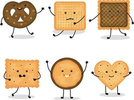 World Cookie Day Cartoon Character. Isolated Vector Illustration.