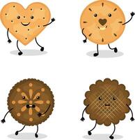 World Cookie Day Cartoon Character. Isolated Vector Illustration.