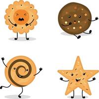 World Cookie Day Cartoon Character. Isolated Vector Illustration.