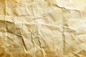 AI generated pale old yellow paper background texture photo