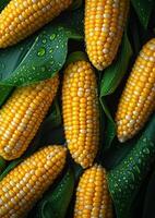 ai generado maíz es bueno fuente de carbohidratos foto