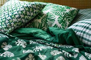 AI generated Emerald Green Pattern Mix and Match photo