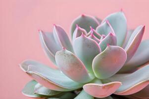 AI generated Pink Succulent Elegance photo