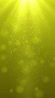 Porträt schön golden funkeln glänzend Partikel Regen Bewegung Licht Luminanz Illustration Nacht Hintergrund, künstlerisch Raum Bokeh Geschwindigkeit Matrix Magie bewirken Hintergrund Animation video