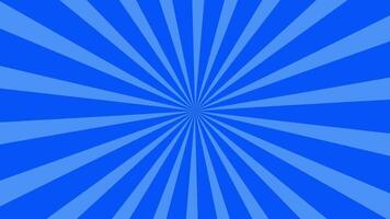 traditional and classic sunburst or starburst background blue 4k and full hd video