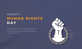 Human Rights Day Paper cut style Vector Design Illustration for Background, Poster, Banner, Advertising, Greeting Card