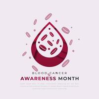 Blood Cancer Awareness Month Paper cut style Vector Design Illustration for Background, Poster, Banner, Advertising, Greeting Card