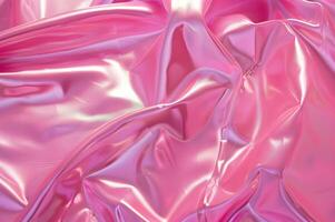 AI generated Latex Luxe Close-Up Pink Latex Background photo