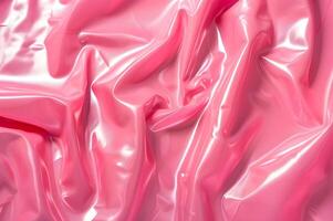 AI generated Latex Luxe Close-Up Pink Latex Background photo