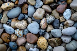 AI generated Tranquil Pebble Collection photo