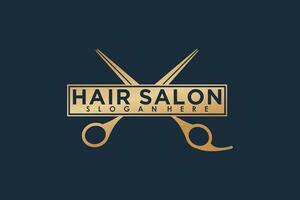 hair cut element design with beauty salon vector