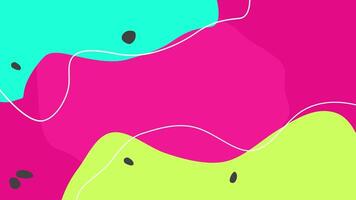 geometrisch Neon- Animation Hintergrund video