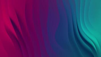 3D Modern Waves Pink And Blue Background video