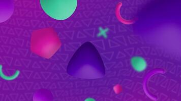 Modern Animated Neon Purple Background video