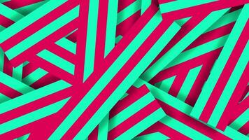 3d Line Pink And Green Design video